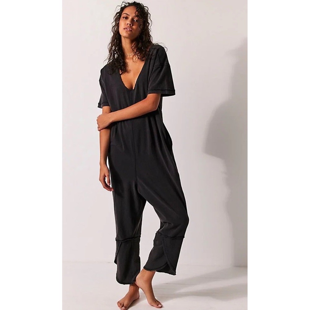 Intimately Free People Gray One Piece Jumpsuit Pockets Size XS Lounge Urban